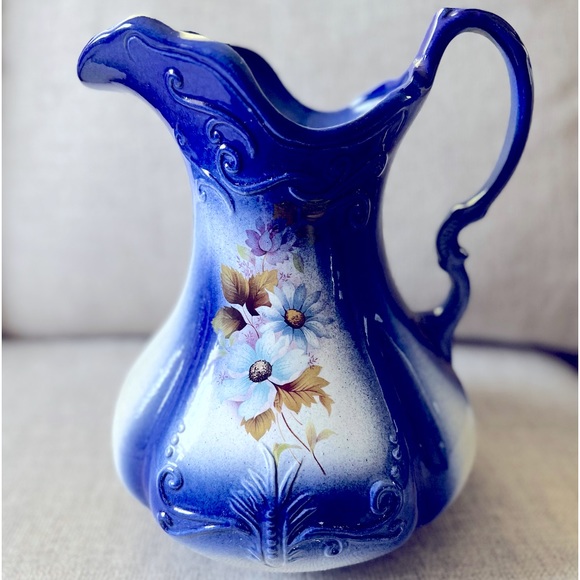 IRONSTONE POTTERY PITCHER early 1800’s - Picture 1 of 8